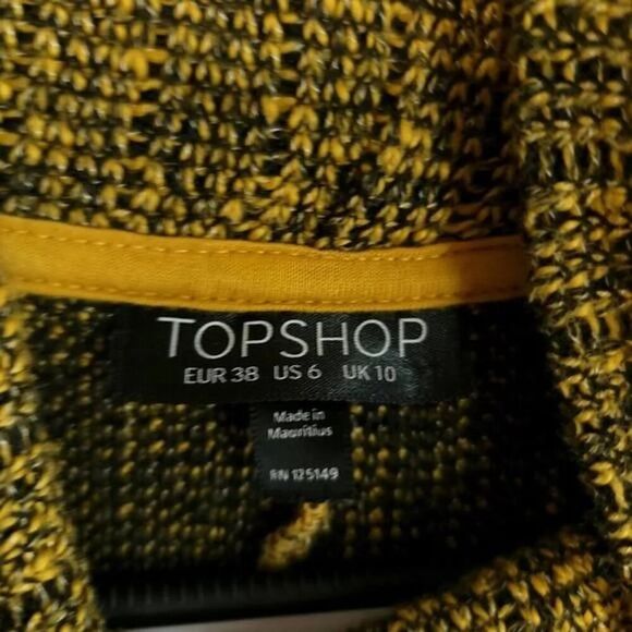 Topshop Mustard Yellow Turtleneck Sweater - Picture 8 of 8